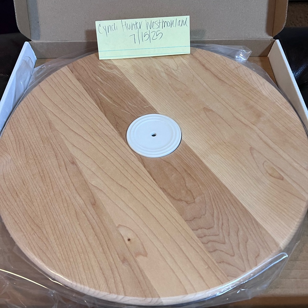 Nora Fleming L4M Retired Maple Lazy Susan